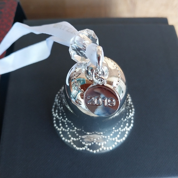 Waterford Silver Bell Ornament Collectible Christmas Decoration 2019 Annual - Picture 8 of 12